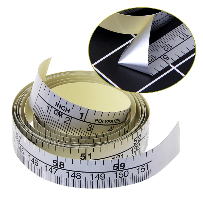 Sewing Labels - Cinta métrica autoadhesiva de 151cm, regla
