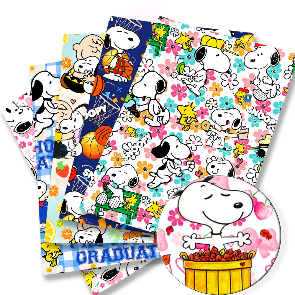 Sewing And Textile - Tela TAKARA TOMY Snoopy 140x50CM, Tela