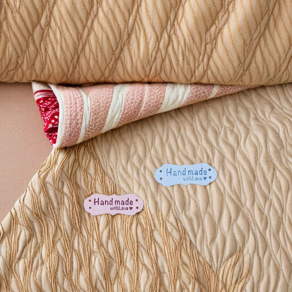 Sewing Labels - 100 Etiquetas de Tela de Gamuza