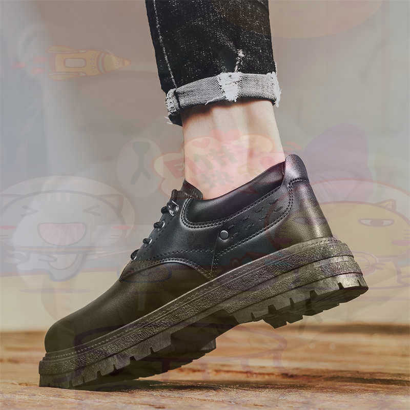 Fabric Weight Set - Zapatillas deportivas de cuero Natural oscuro