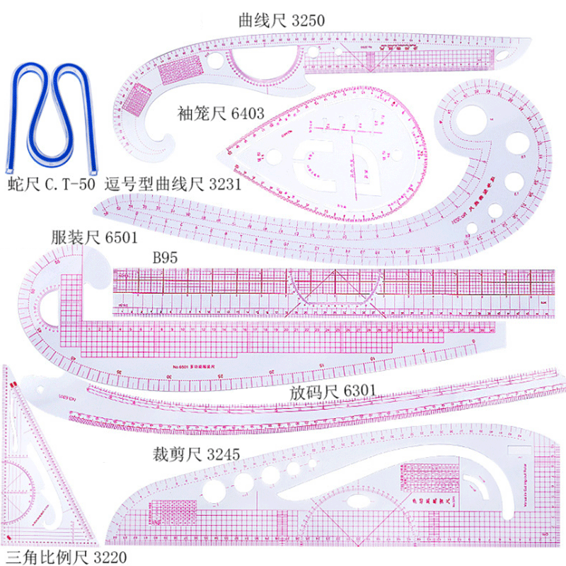 Quilting Ruler Square - Juego de 5/6/9 Uds de Regla