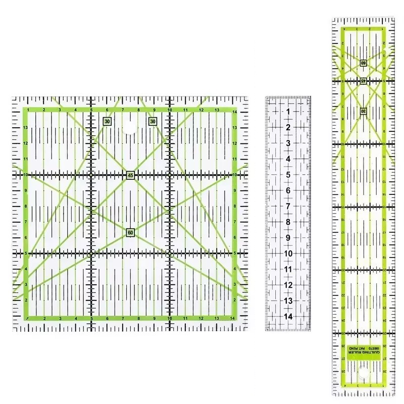 Quilting Ruler Square - Regla de retazos para acolchar, regla