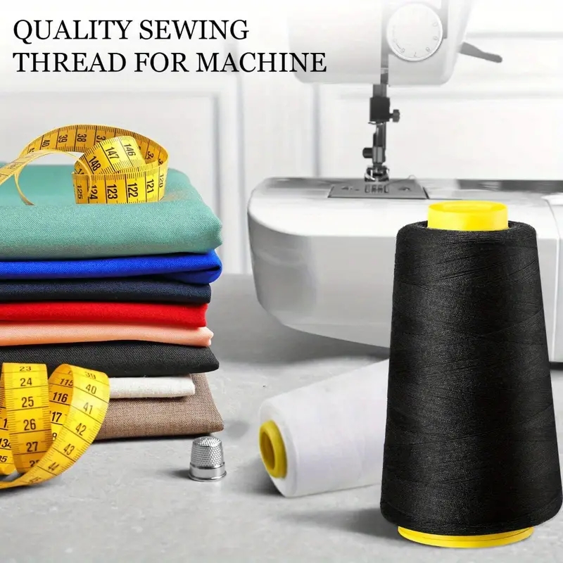 3 conos de hilo Overlock negro - Serger Thread Cone reseña y precio