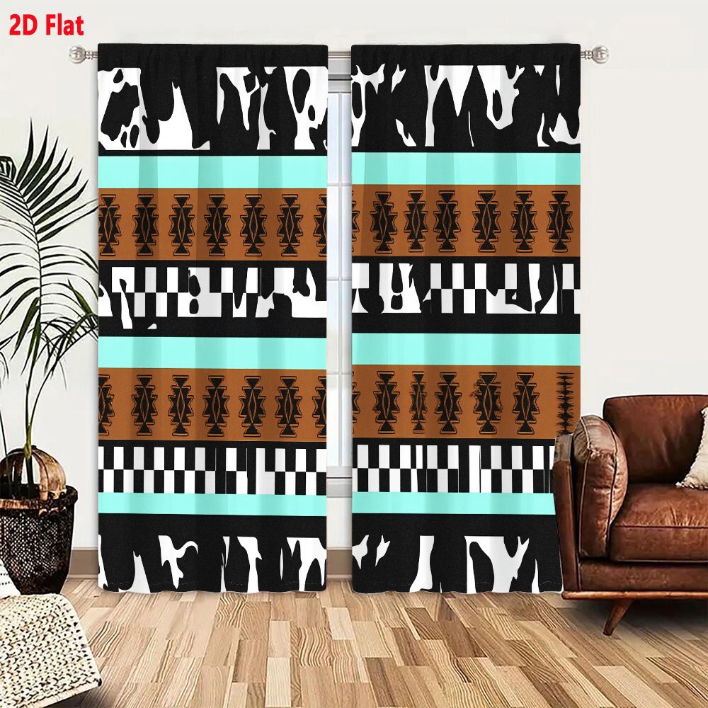 2 Cortinas con Patrón Tribal A - Century Textile & Sewing Supply reseña y precio