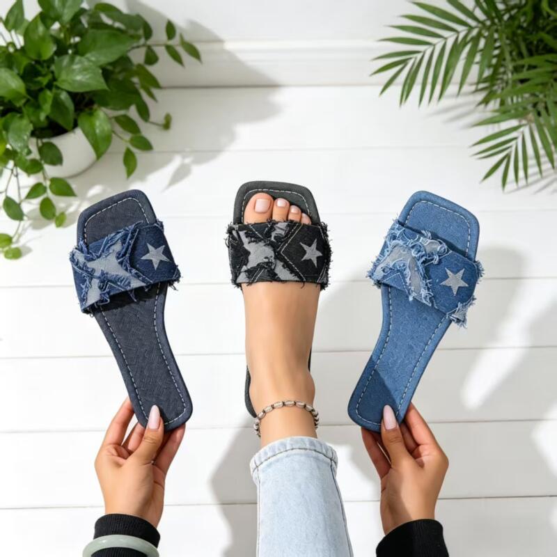 Sandalias Planas de Mezclilla  - Sewing Expert reseña y precio