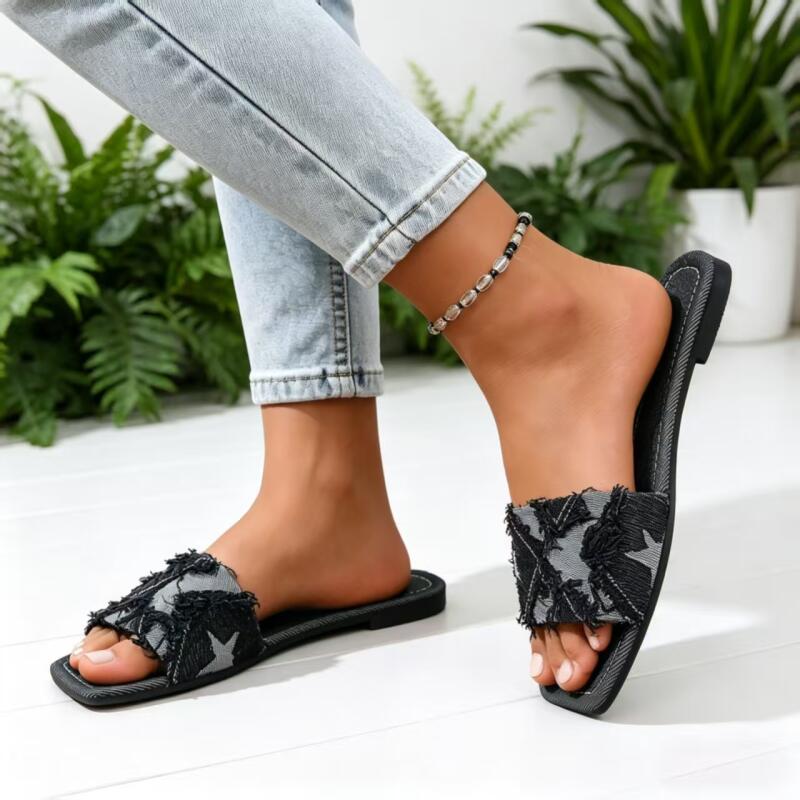 Sandalias Planas de Mezclilla  - Sewing Expert reseña y precio