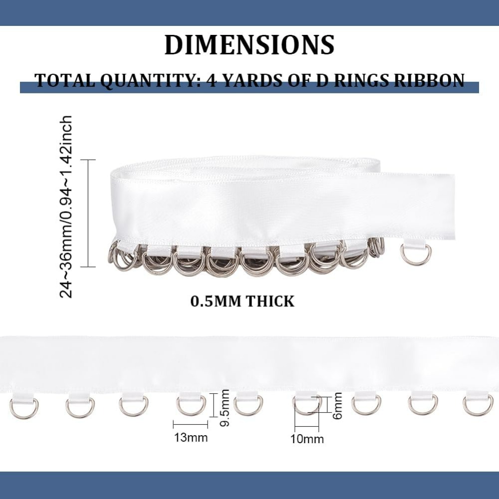 Adorno de ojal blanco de 4 yar - Sewing Garments reseña y precio